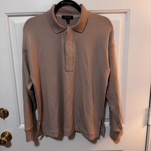 AYR Beige Classic Polo Shirt Brown  Men’s Size Medium
